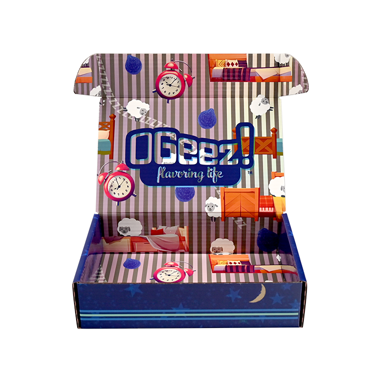 Custom Box Litho Label Gloss for Ogeez Blue Open