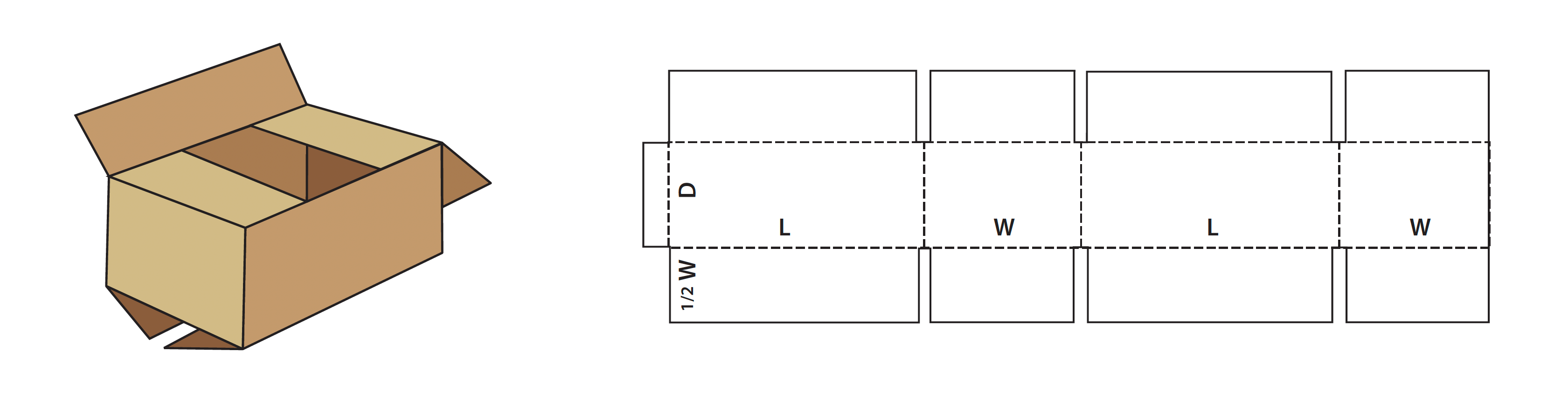 regular slotted container
