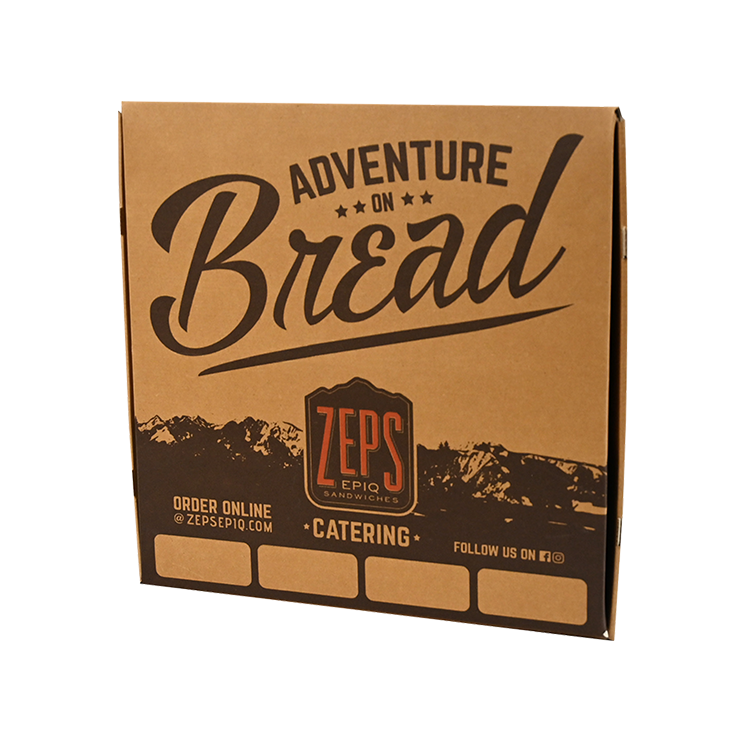 Custom Box Direct Print Zeps Catering Top low version