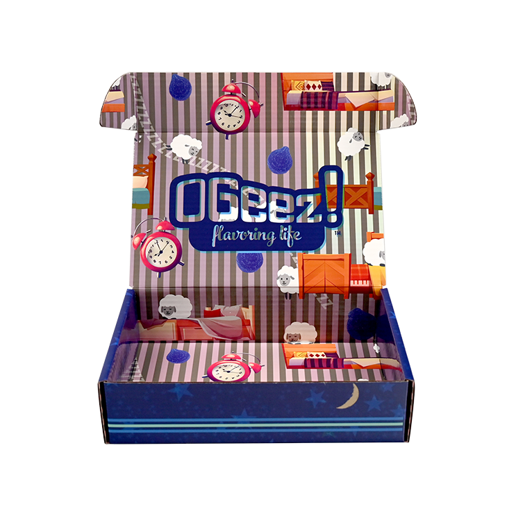 Custom Box Litho Label Gloss for Ogeez Blue Open